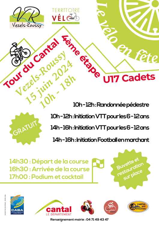 Affiche Cantal Tour Cadet